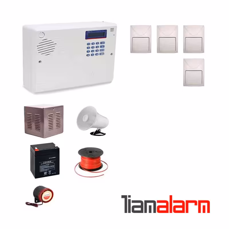 پکیج دزدگیر اماکن با سیم مدل سایلکس سیمکارتی و تلفنیSG84