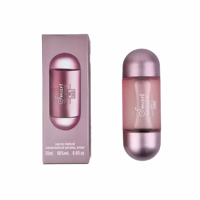 عطر ادکلن جیبی زنانه اسمارت کالکشن 240 Smart Collection مدل 212 vip رز 25 میل