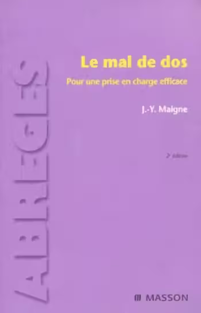 خرید و دانلود نسخه کامل کتاب Le mal de dos : Pour une prise en charge efficace