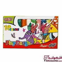 خمیر بازی 10 رنگ توتو جعبه مقوایی کد Toto 1102