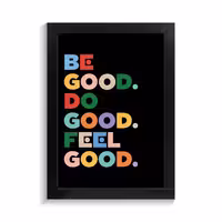 تابلو تایپوگرافی طرح be good کد PF-15045