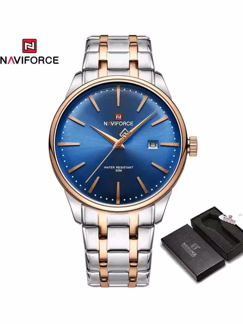 ساعت مچی عقربه ای مردانه نیوی فورس Naviforce NF 9230 S/BE/RG