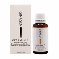 ژل سرم ويتامين سي پوست چرب ژيناژن | Ginagen Vitamin C Anti Aging Brightening Serum Gel For Oily Skin