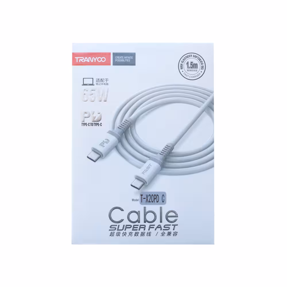 کابل تایپ سی TRANYOO مدل X20PD-C