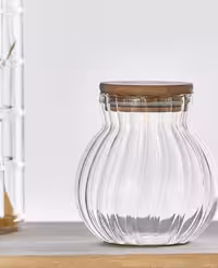 بانکه پیرکس خمره ای درب بامبو پروتی perotti