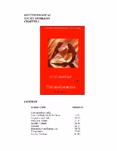 خرید و دانلود نسخه کامل کتاب Fundamentals of Thermodynamics