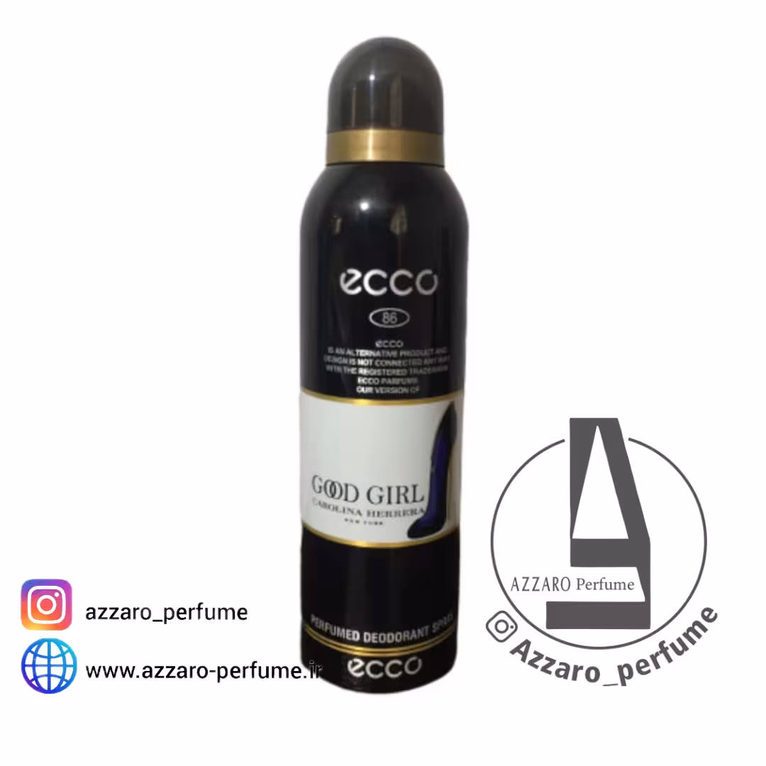 اسپری بدن زنانه اکو ecco رایحه گودگرل 200میل