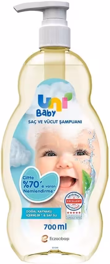 شامپو سر و بدن کودک یونی بیبی Uni Baby حجم 700 میل