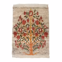 گبه دستباف طرح گل اناری کد 4010938