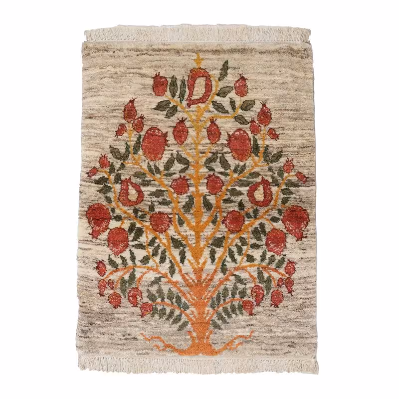 گبه دستباف طرح گل اناری کد 4010938