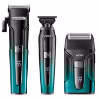 ماشین اصلاح موی سر و صورت وی جی ار مدل v-694 مجموعه 3 عددی | کالا مکس