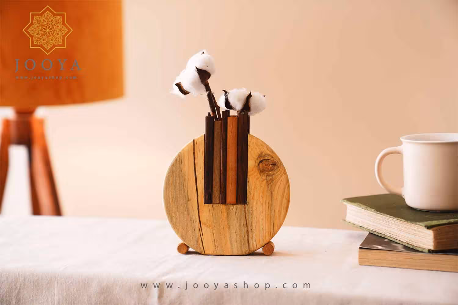گلدان چوبی طرح انار