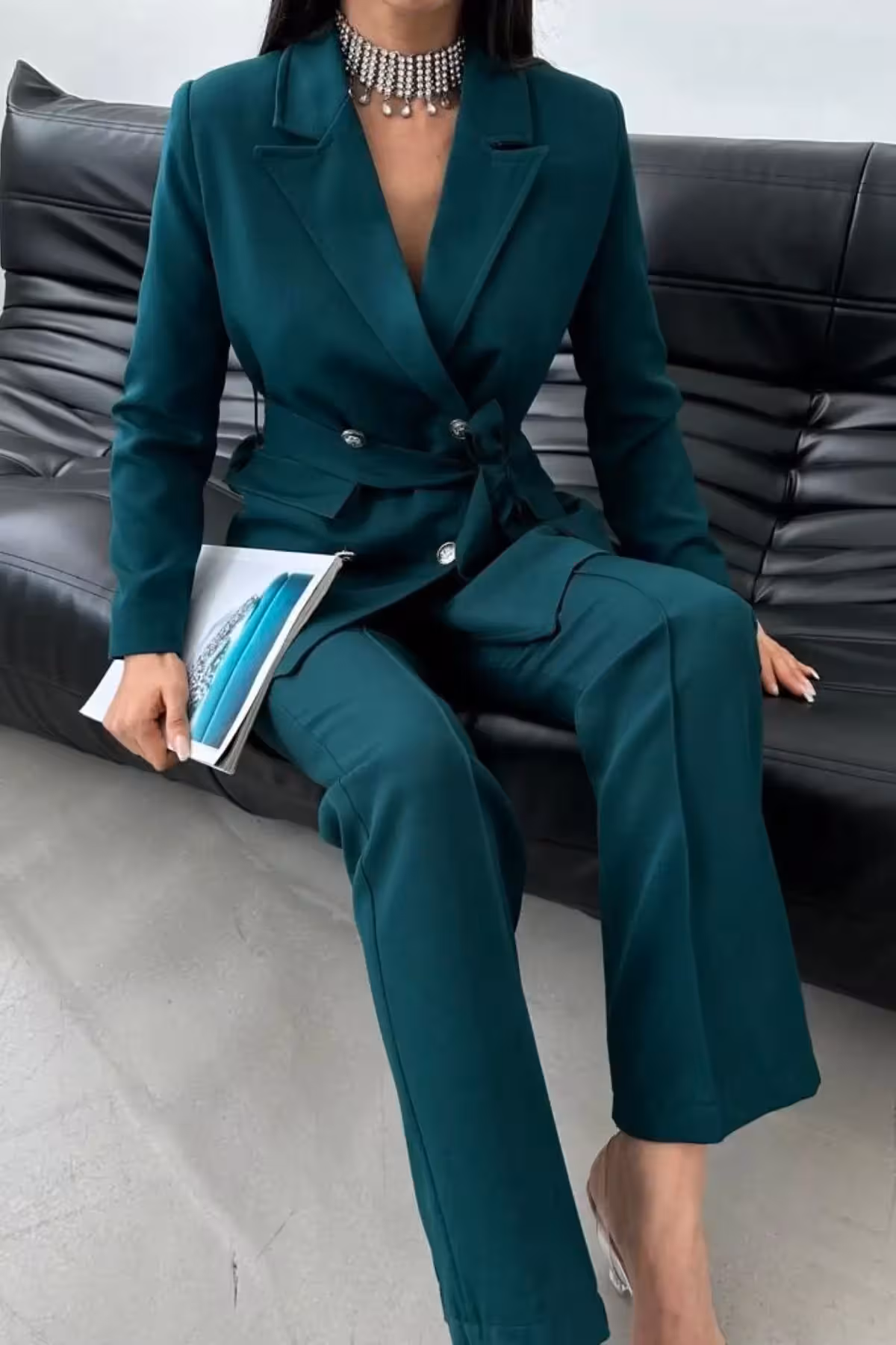 کت و شلوار ترک با کمربند