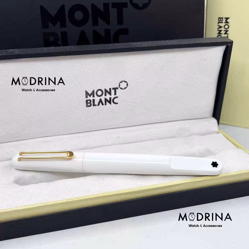 خودکار مون بلان سفید طلایی MontBlanc