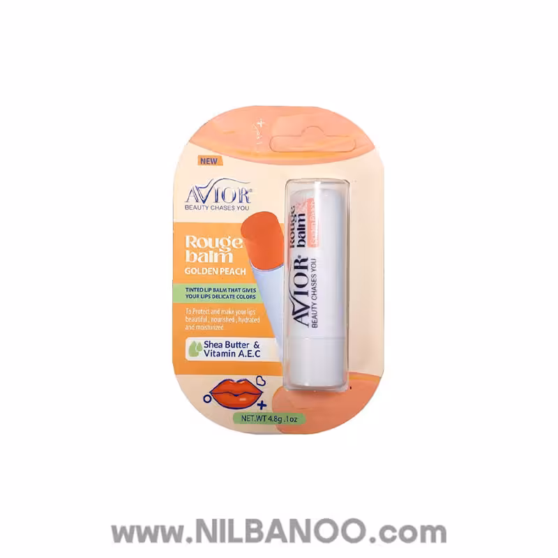 رژ بالم لب آویور مدل GOLDEN PEACH
