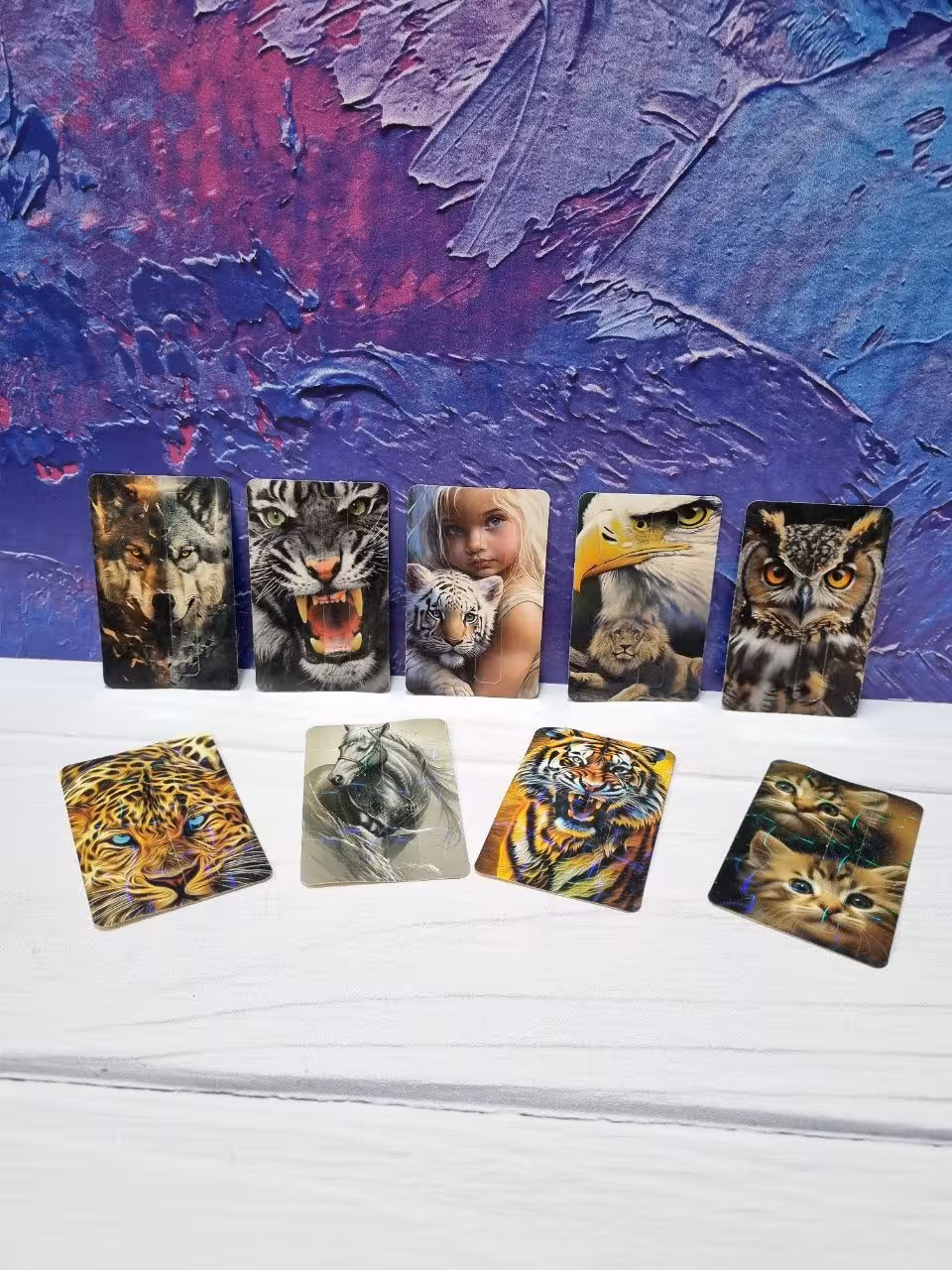 برچسب کارت استیکر کارت بانکی کارت مترو کارت اتوبوس کارت مخملی طرح پلنگ ببر گربه شیر عقاب جغد