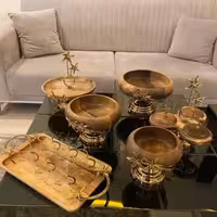 ست پذیرایی چوب گردو مدل ستاره