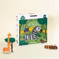 پازل کودک 43 تکه مدل جنگل KID FANS JUNGLE  کد KS2434