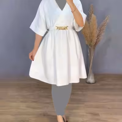 سارافون زنانه کرپ مدل پیراهن مجلسی کمرکارتیر کرپ مازراتی