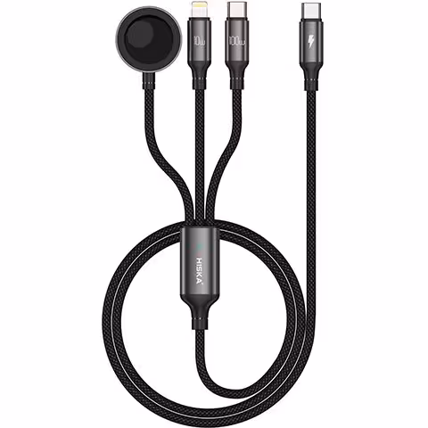 کابل شارژ سه سر هیسکا مدل LX-31