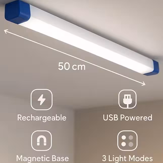 چراغ اضطراری شارژی مدل T550 مهتابی مگنتی