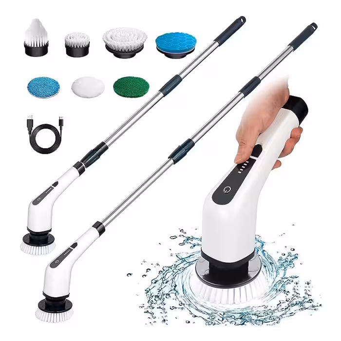 برس تمیز کننده شارژی Electric Spin Scrubber, TERRIFI Cordless Cleaning Brush