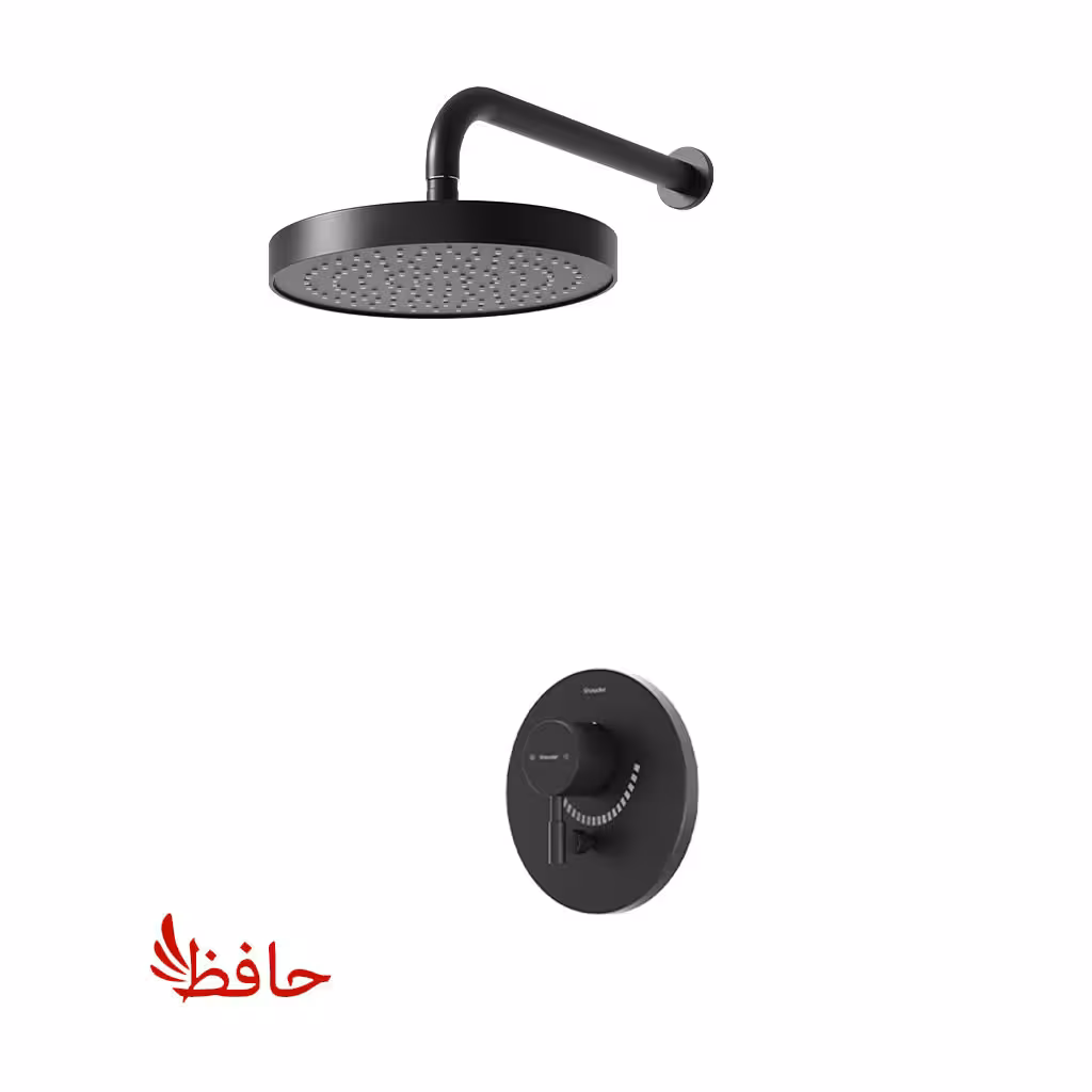 شیر حمام توکار شودر مدل مارینو مشکی تیپ 1