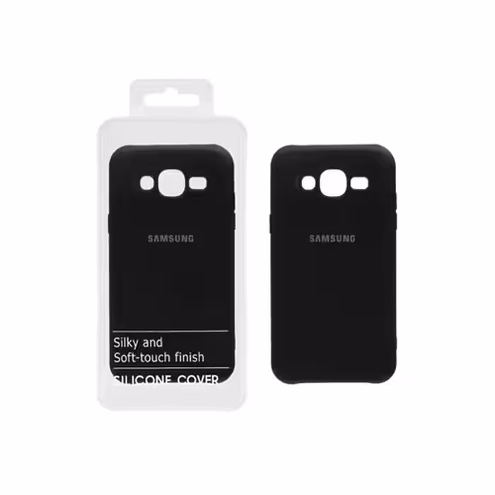 قاب نیو سیلیکون محافظ لنزدار Samsung J7 – مشکی