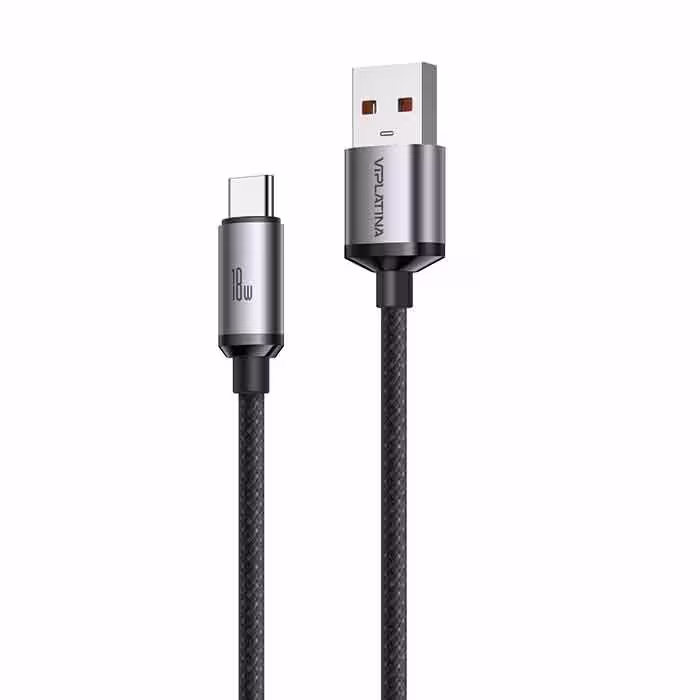 کابل TYPE-C وی آی پلاتینا VIPLATINA BC12 طول 1.2متر 18W