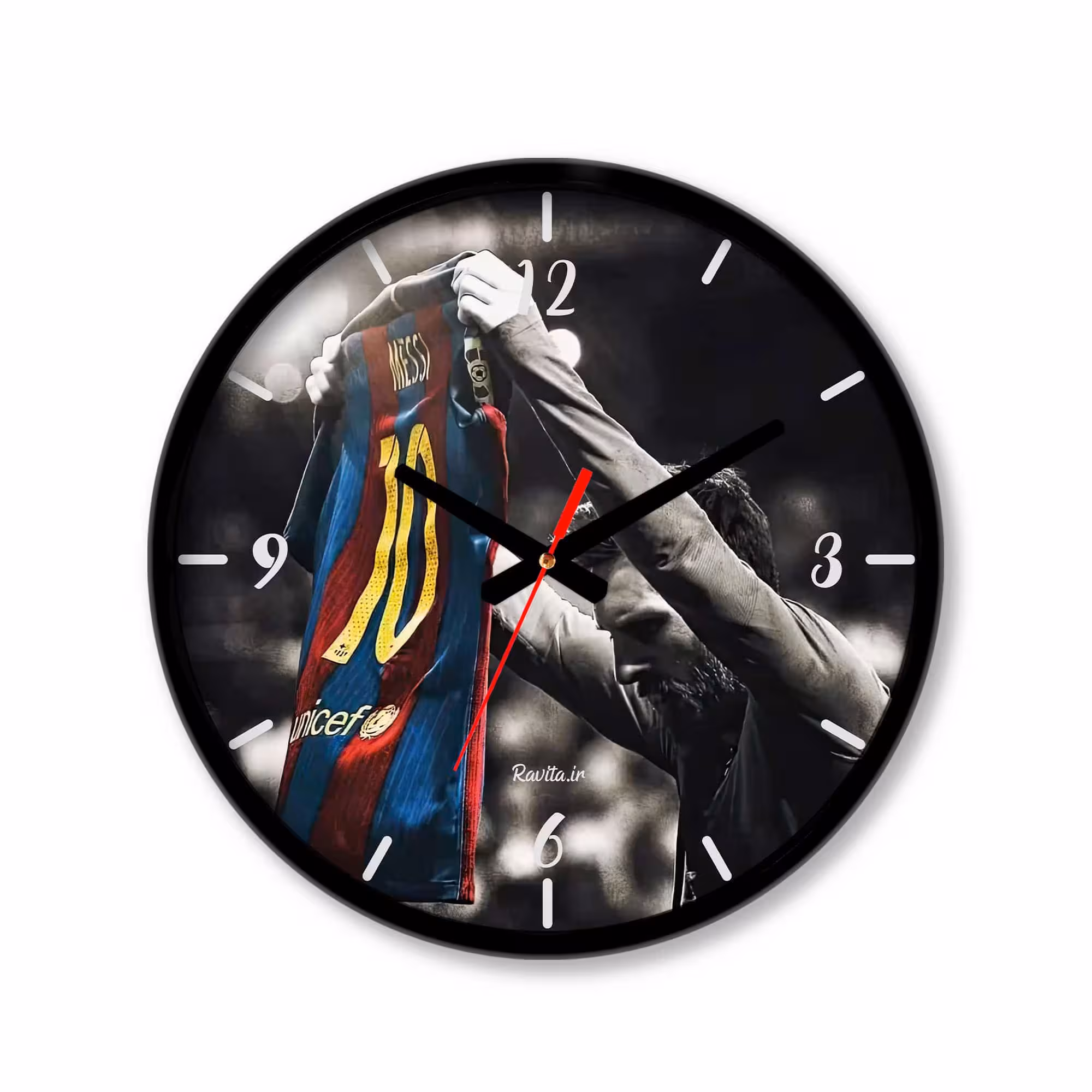 ساعت‌ دیواری رومیزی راویتا طرح مسی کد 3522