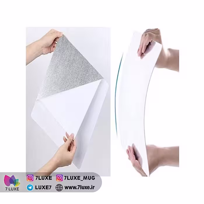 آینه چسبی مستطیل با ابعاد 20x30 سانتی‌متر