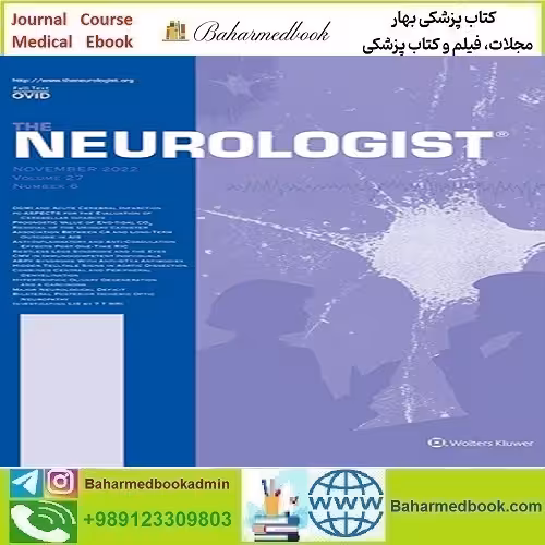 The Neurologist 2022 Full Archives TRUE PDF price 15€ - کتاب پزشکی بهار