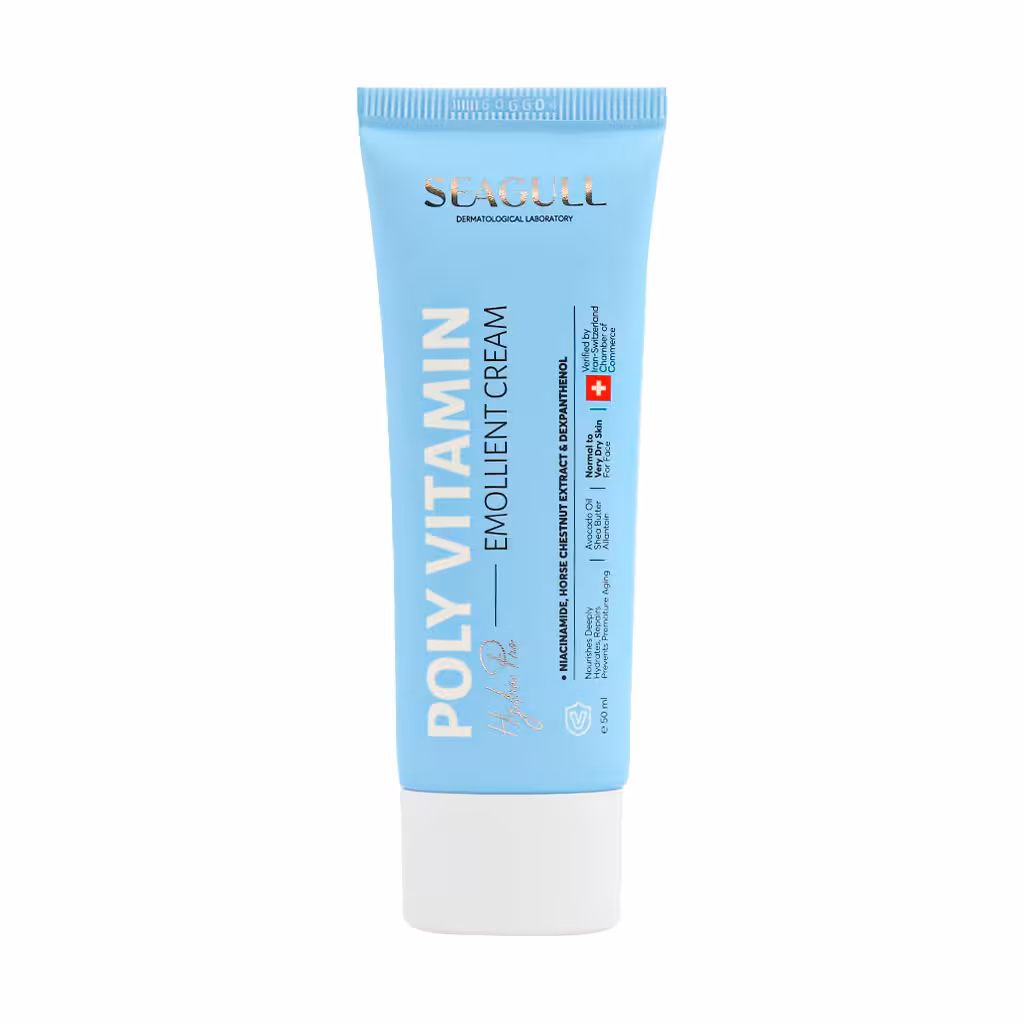 کرم نرم کننده پلی ویتامینه سی گل مناسب پوست های معمولی تا خشک 50 میلی لیتر | Seagull Poly Vitamin Emollient Cream