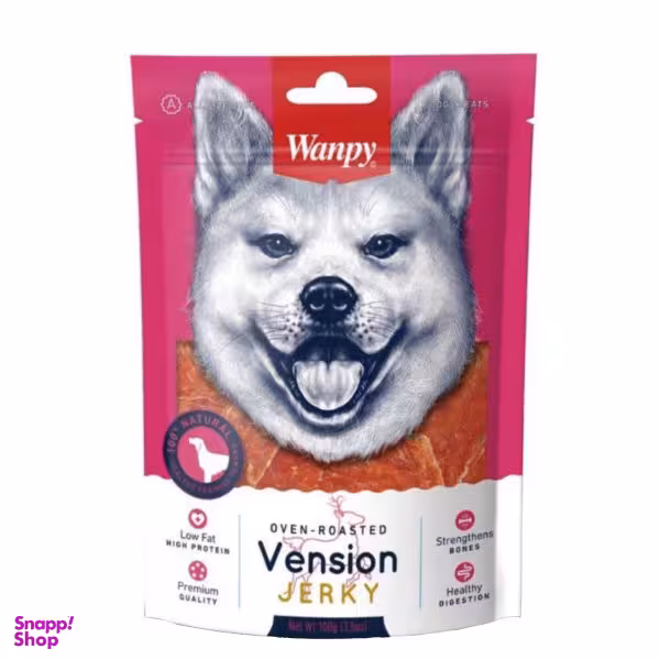 غذای تشویقی سگ ونپی مدل Venison Jerky وزن 100 گرم
