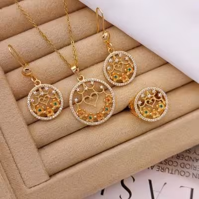 نیم ست و انگشتر..