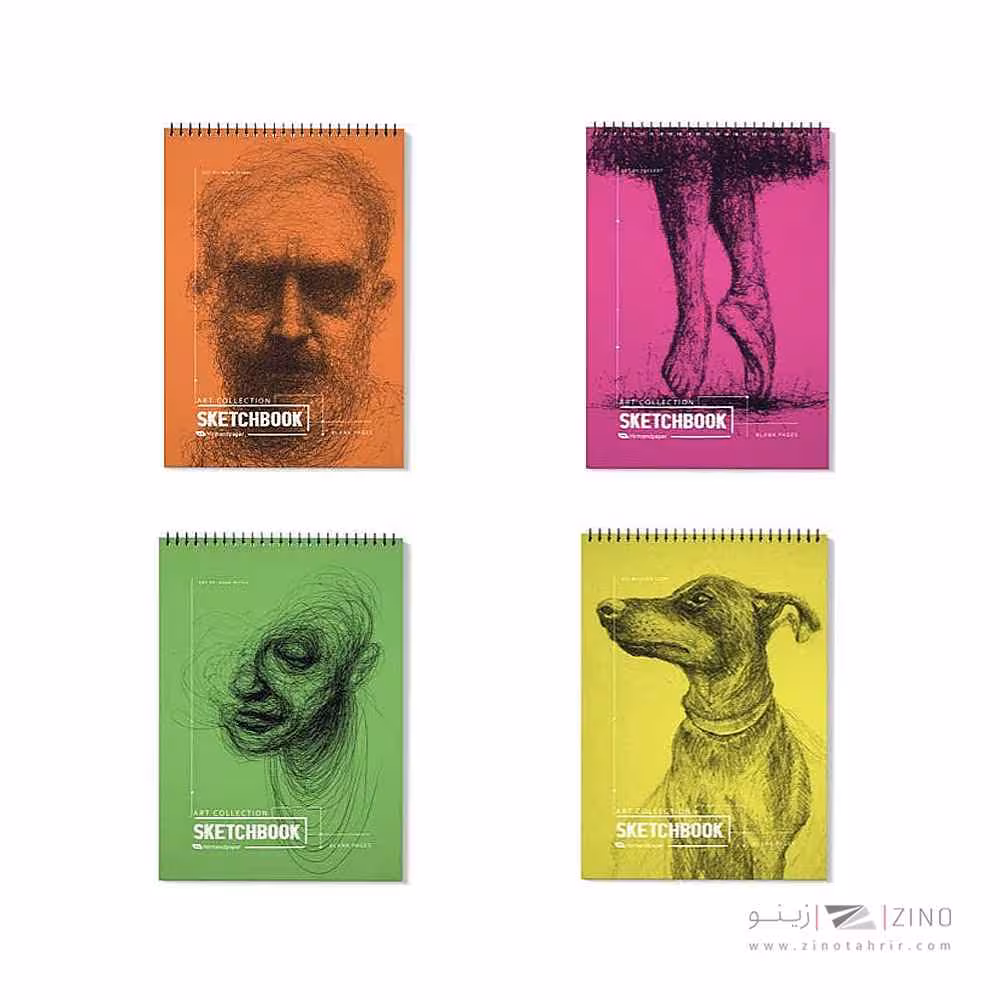 دفترطراحی80برگA3 سیم از بالا هیرمندپیپر