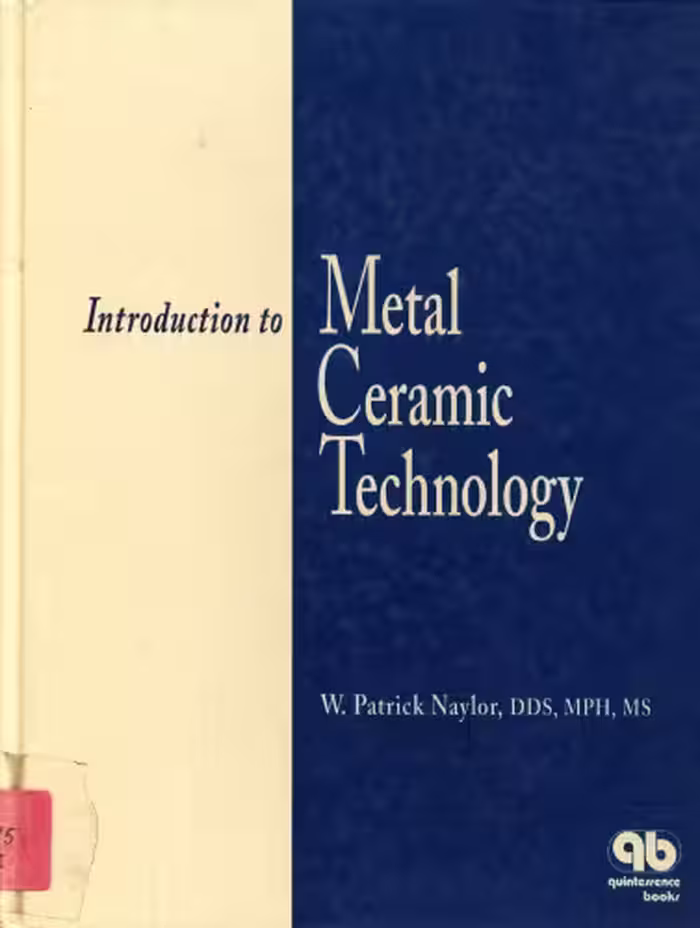 خرید و دانلود نسخه کامل کتاب Introduction to metal ceramic technology