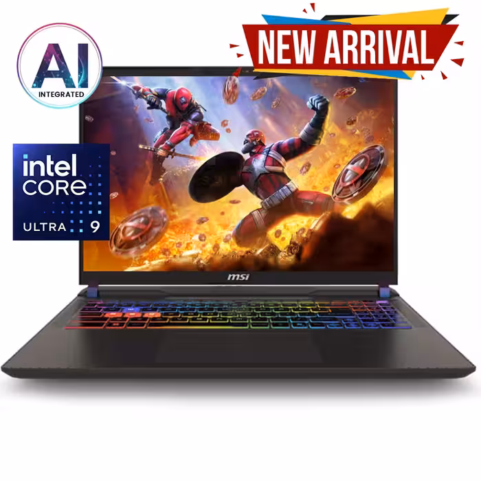 لپ تاپ 16 اینچی گیمینگ ام اس آی مدل Vector 16 HX AI A2XWIG Ultra 9 275HX 64GB 2TB SSD 16GB RTX 5080