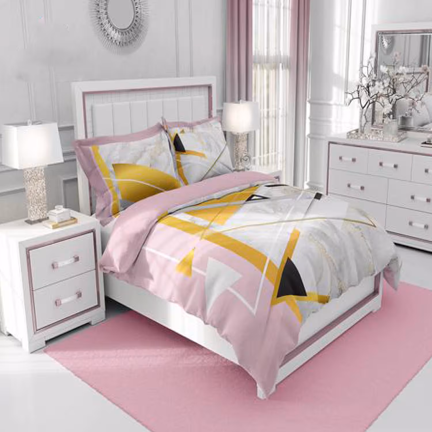 سرویس روتختی طرح‌دار چیداری مدل 1024