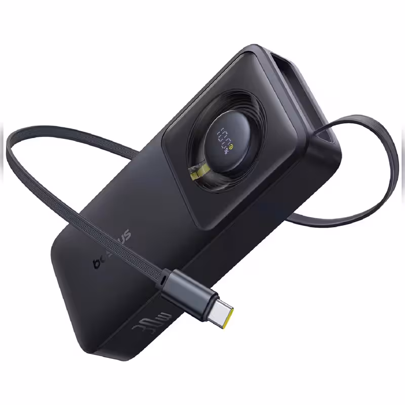 پاوربانک باسئوس مدل Free2Pull PPSS1030 30W ظرفیت 10000 میلی آمپر ساعت