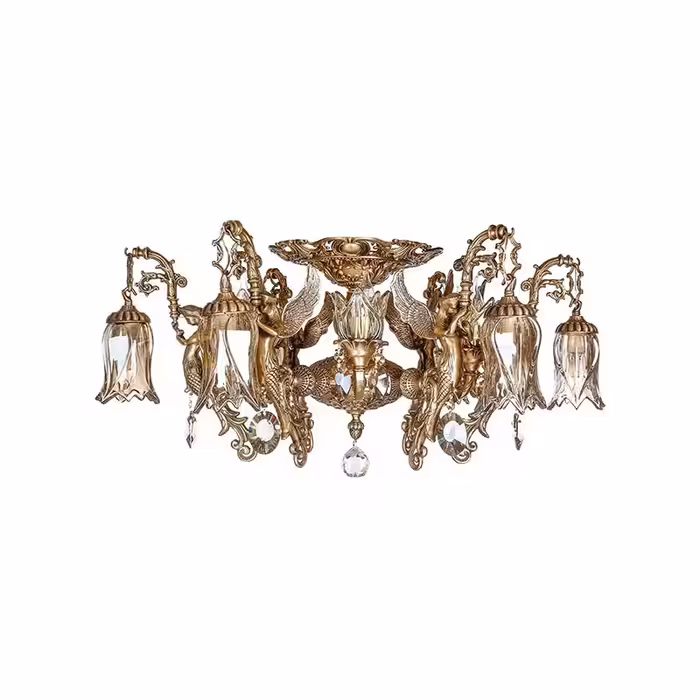 لوستر ۱۲ شعله چشمه نور کد C2728/A