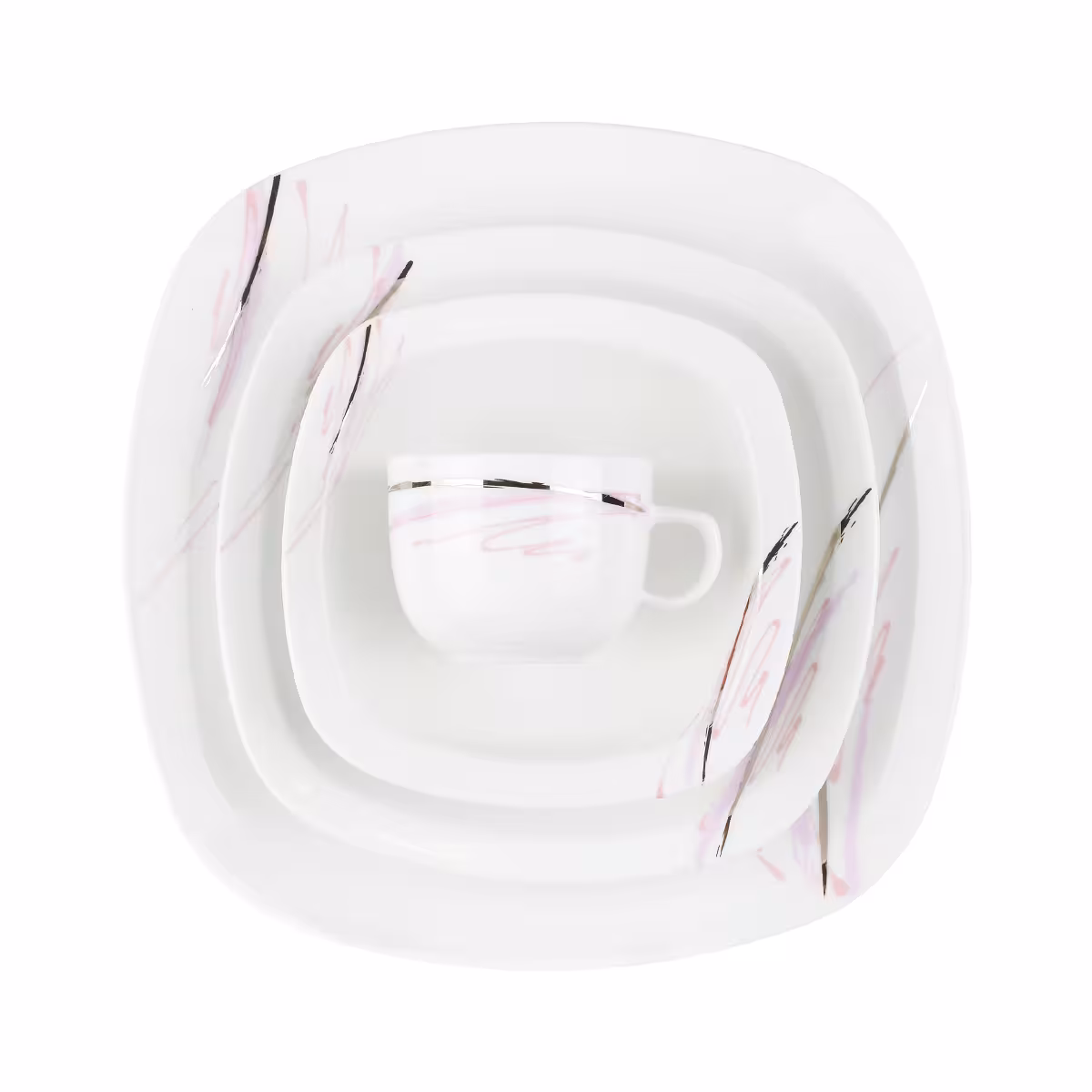 سرویس 98 پارچه 12 نفره طرح آلبا پلاتینی