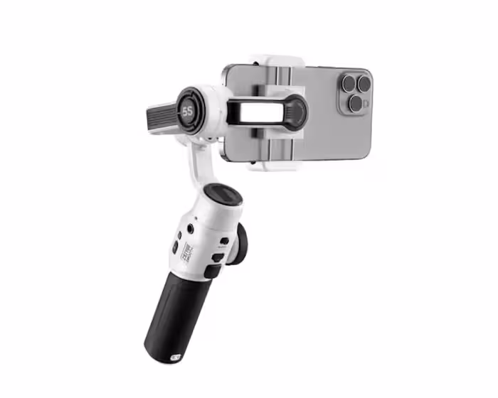 گیمبال موبایل ژیون سفید Zhiyun Smooth 5S Combo Gimbal