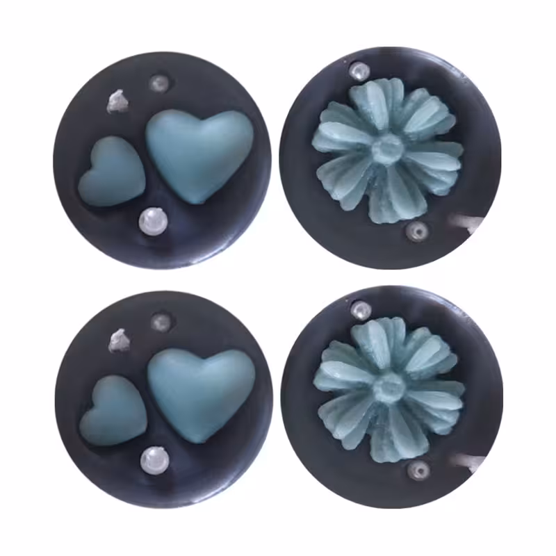 شمع وارمر مدل گل و قلب مجموعه 4 عددی