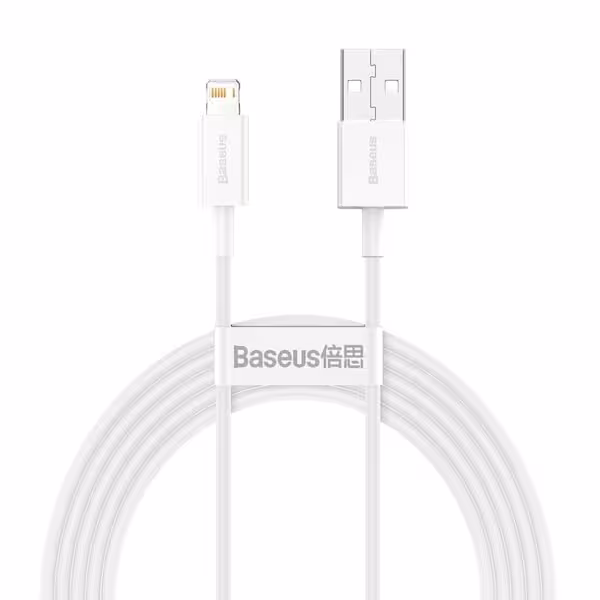 کابل تبدیل USB به لایتنینگ 2 متری بیسوس CALYS-C02