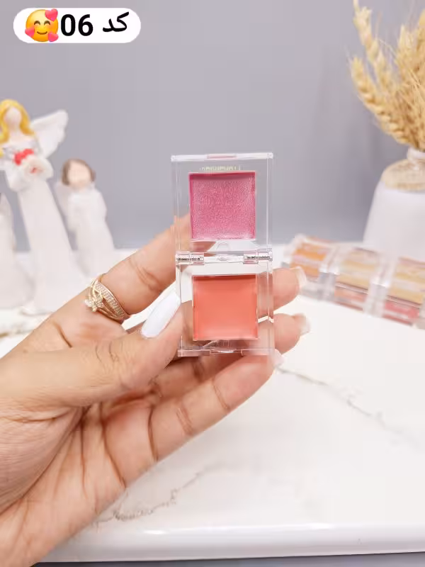 هایلایتر و رژ گونه طرح یخ زیبا برند ‏RIBIA FAUTY‏ کد ‏RB2132‏