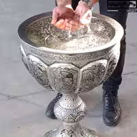 سنگاب مسی دستساز مدل پرشیان