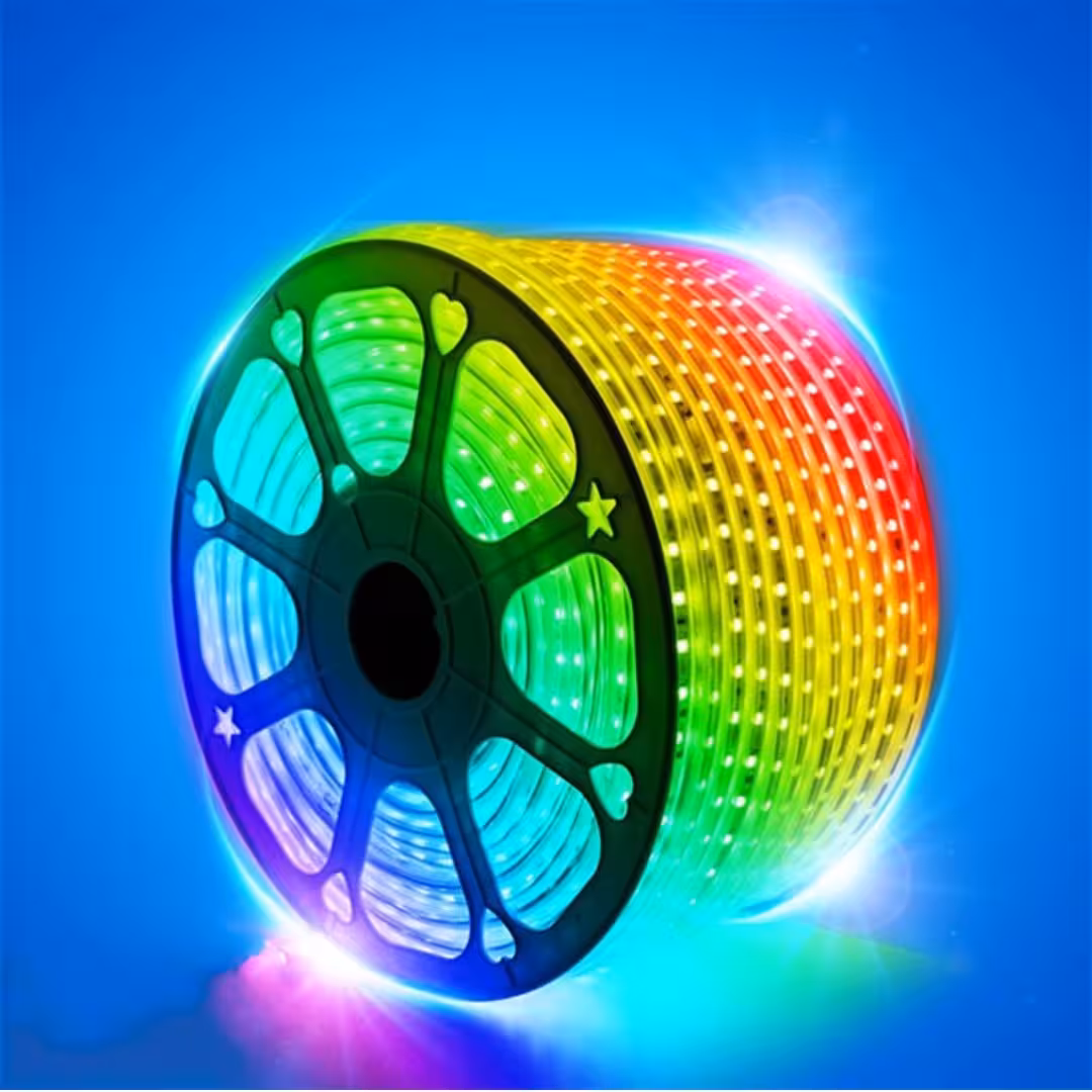 ریسه 100 متری rgb هفت رنگ گارانتی دار