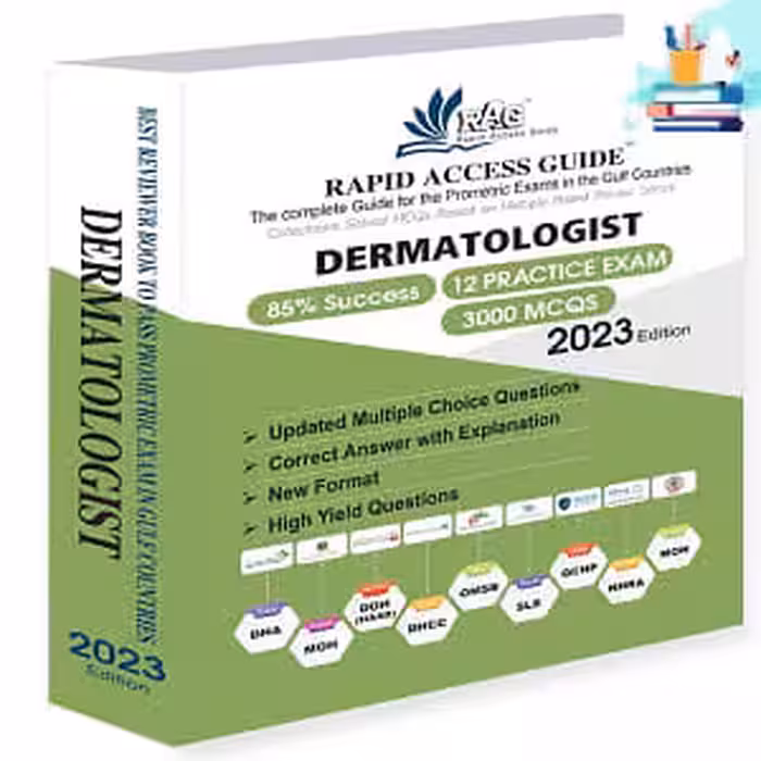Dermatologist Exam Book Prometric Questions MCQ 2023
