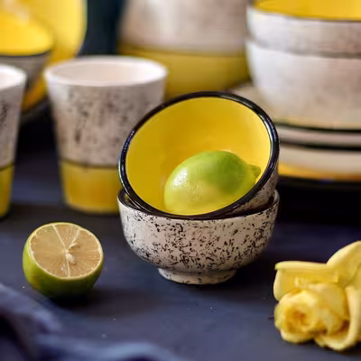 کاسه سرامیکی مدل ترشی خوری خورشیدی کد to kh بسته 6 عددی